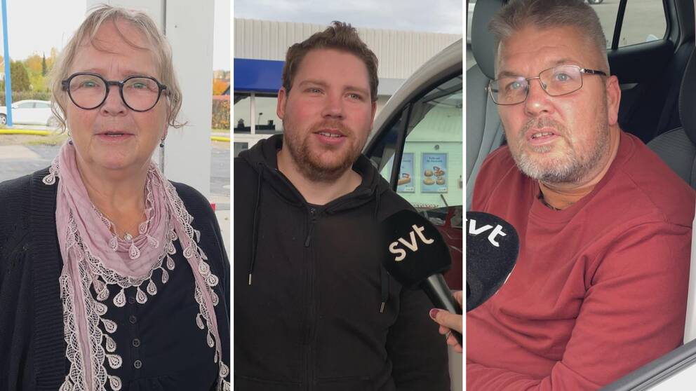 tre personer, en kvinna och två män.