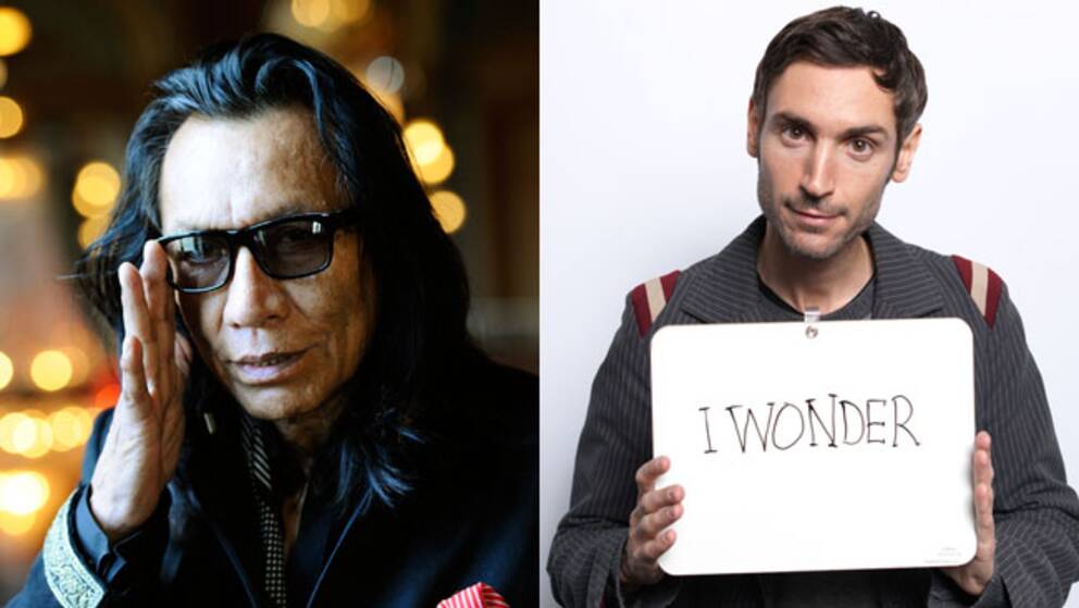 Det är musikern Sixto Rodriguez som eftersöks i Malik Bendjellouls (höger) nominerade film.