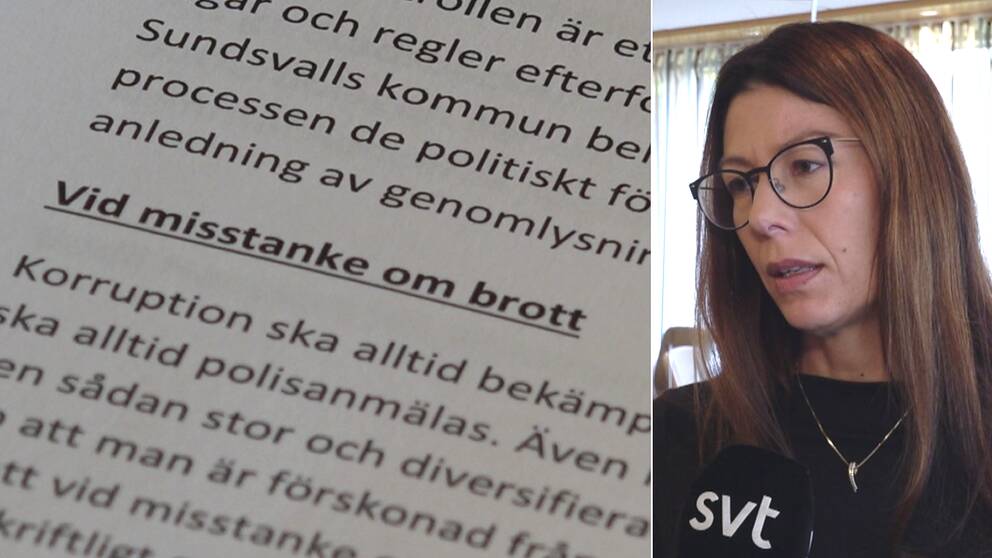 Sundsvalls kommuns riktlinjer för internkontroll, kommunalrådet Bodil Hansson (S).