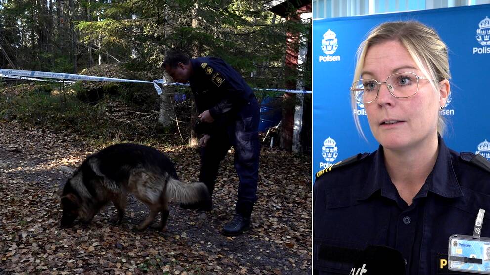 Hundpatrull, polisens utredningsansvariga Josefine Perming Tengqvist.
