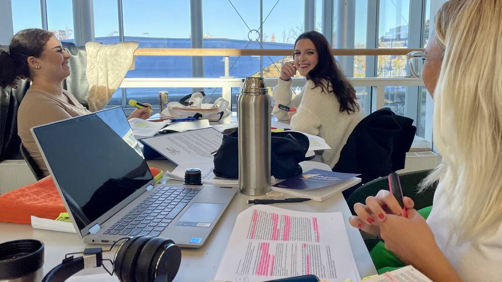 Hiba Charafeddine, Belma Olevic och Mina Forsell pluggar socionomprogrammet på campus Helsingborg och berättar i videon vad de tycker om ett utökat campus.