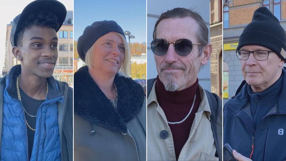 fyra personer i ett kollage