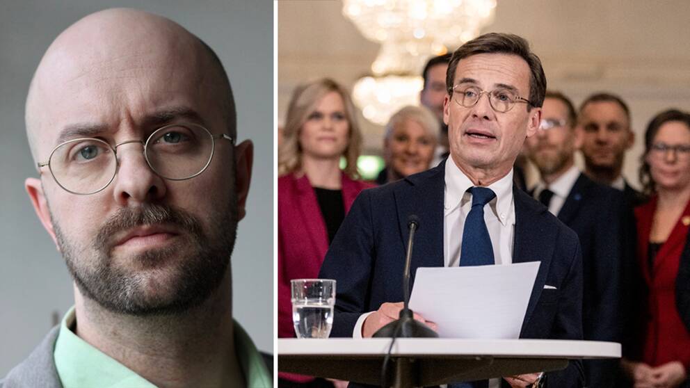 I klippet: Språkforskaren Linus Salö (t.v) om regeringens språkpolitik.