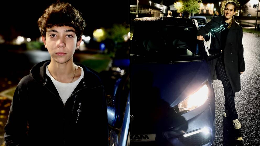 Montage med en bild på en kille och en tjej.