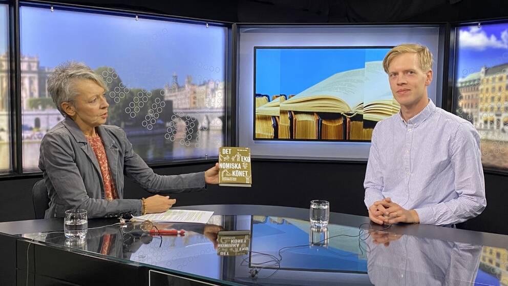 Ekonomijournalisten Carl Johan von Seth intervjuas av Nedjma Chaouche