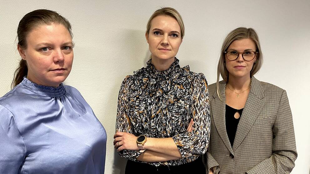 Ina Lindström Skandevall (L), Alicja Kapica (M) och Ronja Strid (KD), Sundsvalls kommun.