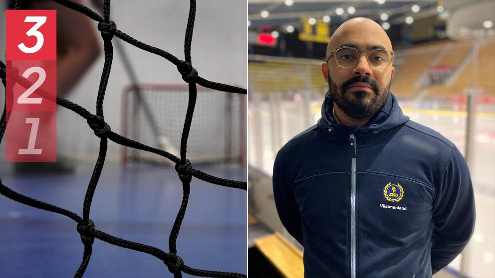Innebandymål och en man som är ansvarig för inkludering i Västmanland på Riksidrottsförbundet.