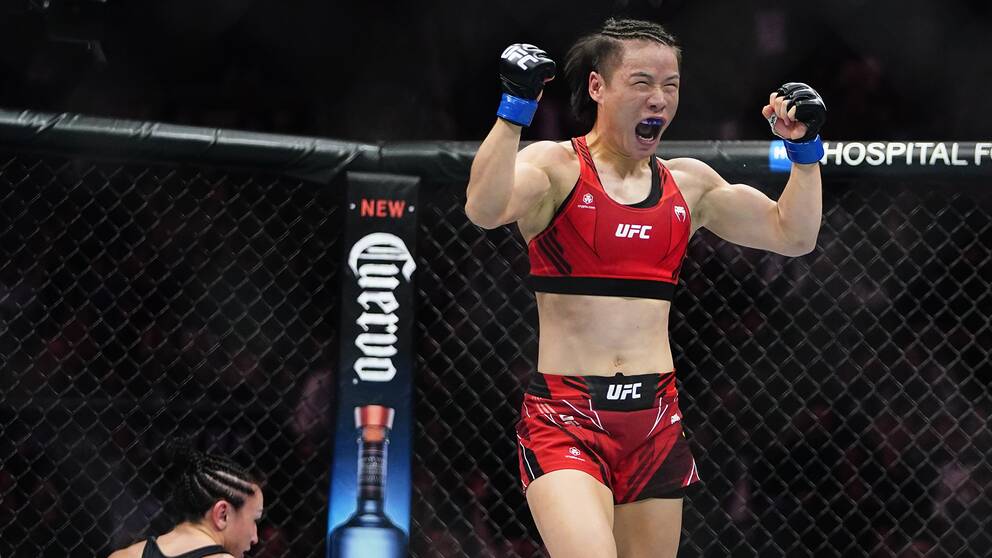 Kinesiskan Zhang Weili är återigen UFC-mästare i stråvikt.
