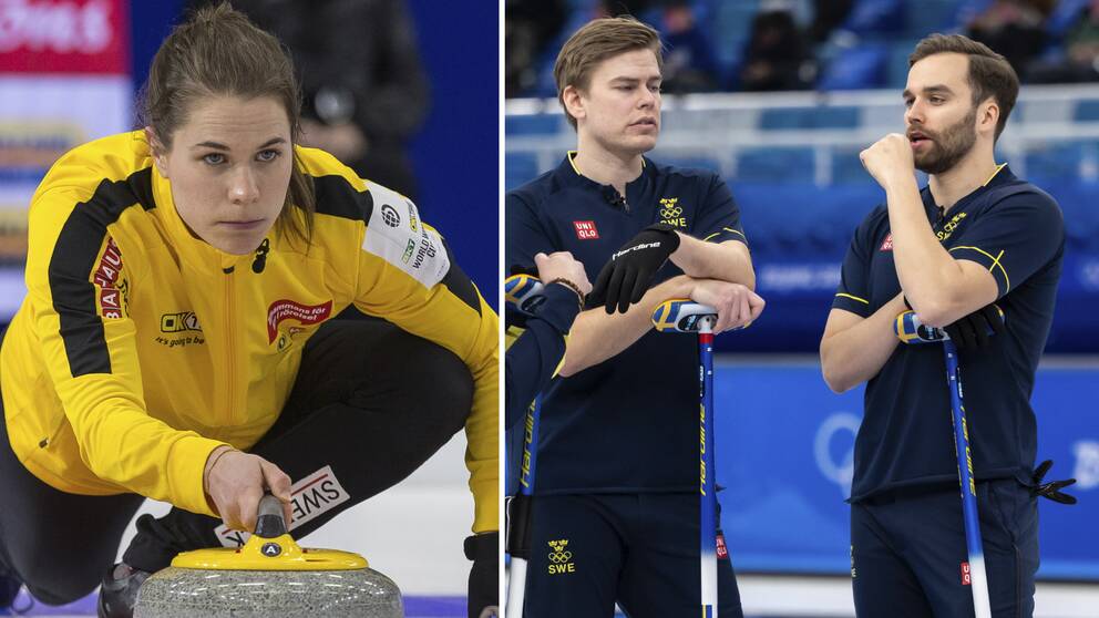 Två decimerade svenska lag inför curling-EM.