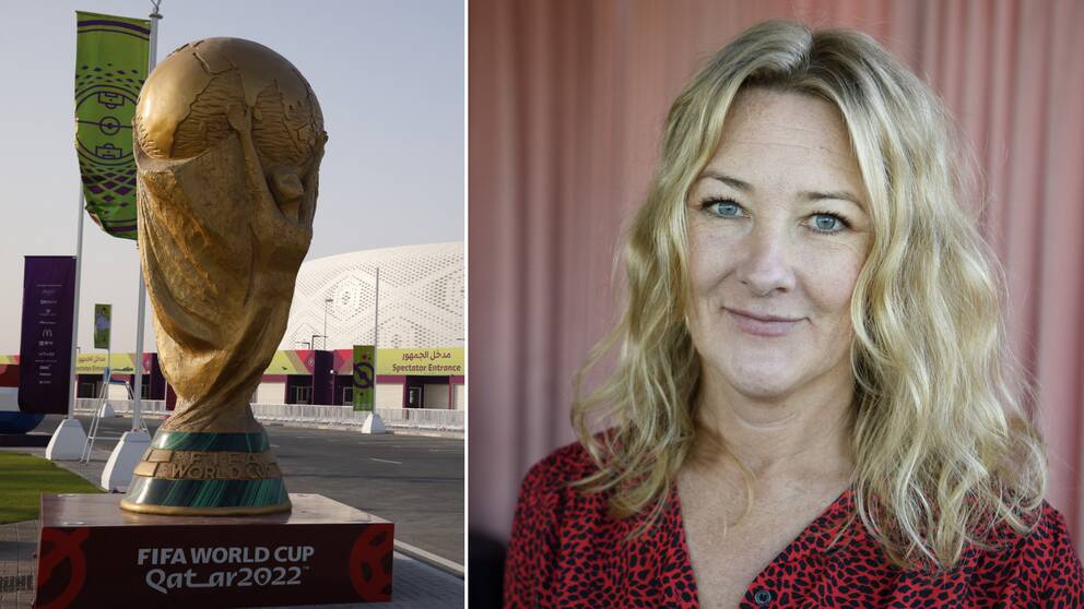 Johanna Bäckström Lerneby svarar på frågor om fotbolls-VM i Qatar.