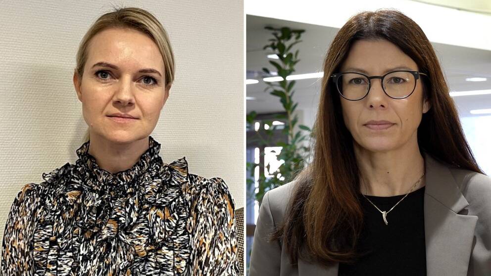 Till vänster i bilden syns Alicja Kapica (M) och till höger syns Bodil Hansson (S).