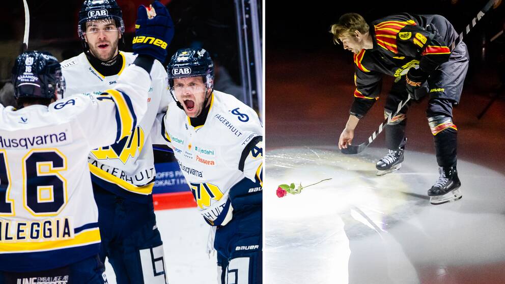 HV71 vann när Brynäs hyllade avlidne Börje Salming.