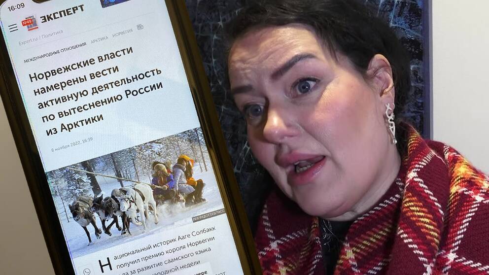 I klippet: Silje Karine Muotka, Sametingets president i Norge, om vad som påstås om henne i ryska medier.