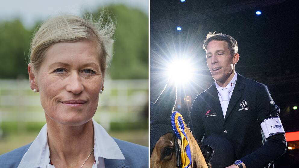 SVT:s expert Lotta Björe och Henrik von Eckermann.