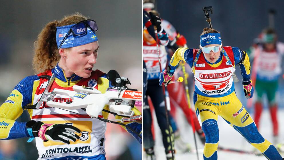 Sveriges damer vinner stafetten.