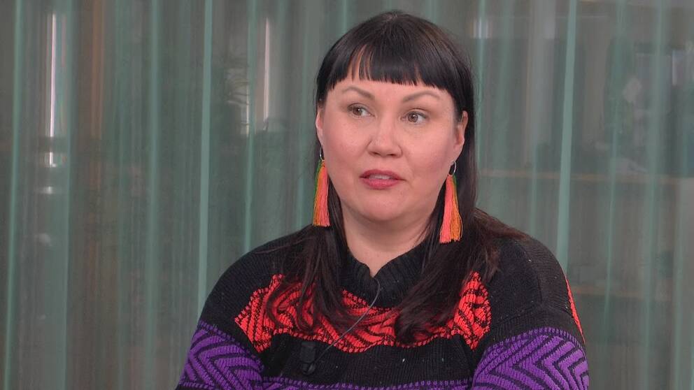 Anna Sunna, ordförande i samiska journalistförbundet.