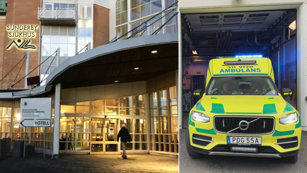Akuten på Sunderby sjukhus kan inte ta emot alla patienter som söker sig dit så en del får åka ambulans till sjukhusen i Kalix eller Piteå.