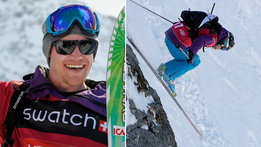Reine Barkered, en av fyra svenskar som tävlar på Freeride World Tour.
