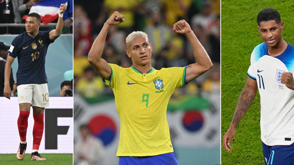 Kylian Mbappé, Richarlison och Marcus Rashford är tre som gjort snygga mål i VM.