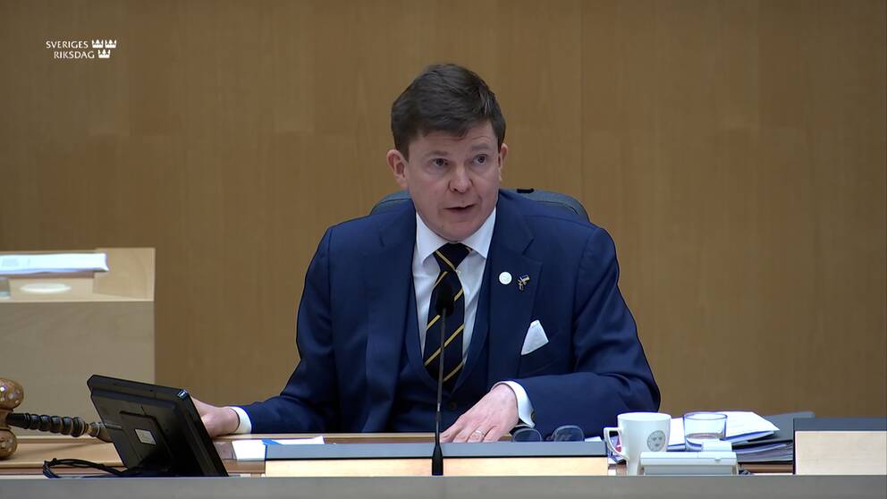 Riksdagens talman Andreas Norlén.