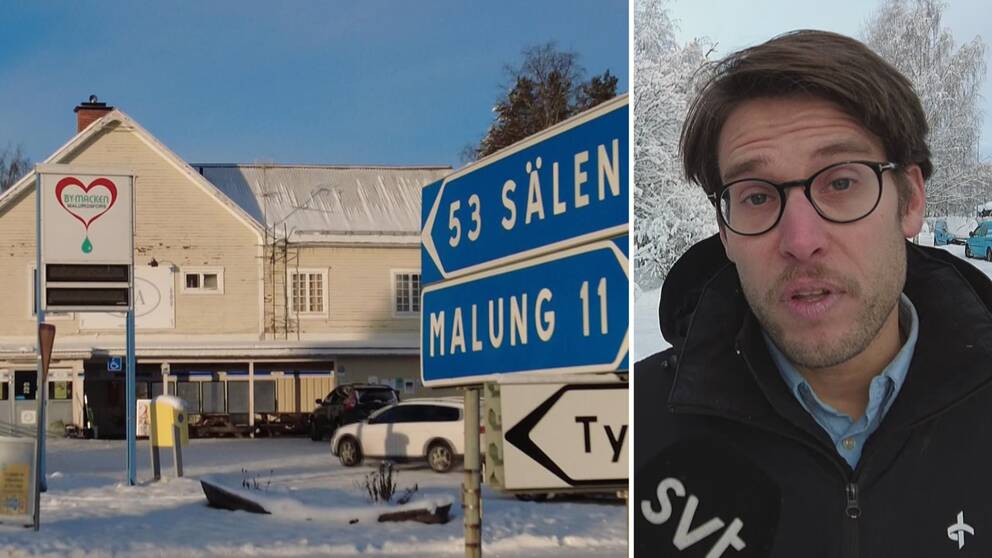 Carl-Johan Åkersted intervjuas utomhus, snö i bakgrunden. Han har brunt hår, svarta glasögon och svart jacka.