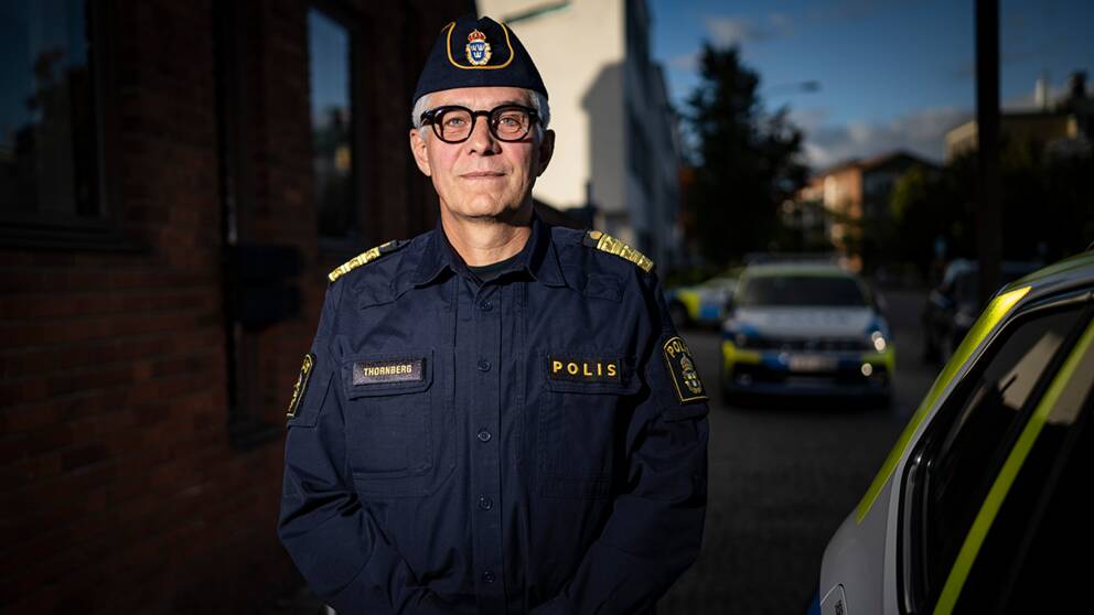 Rikspolischef Anders Thornberg fotograferad i samband med en pressträff på polishuset i Lund på måndagen efter ett besök i polisområde Södra Skåne.