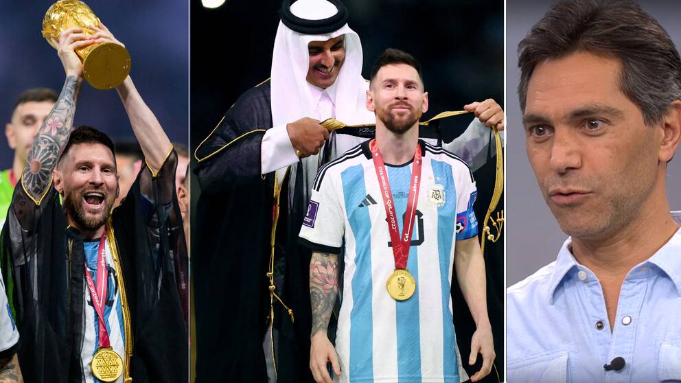 SVT:s Mellanöstern-korrespondent förklarar de märkliga bilderna på Lionel Messi.