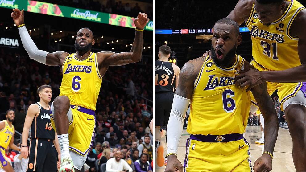 LeBron James visade inga ålderstecken borta mot Atlanta i natt.