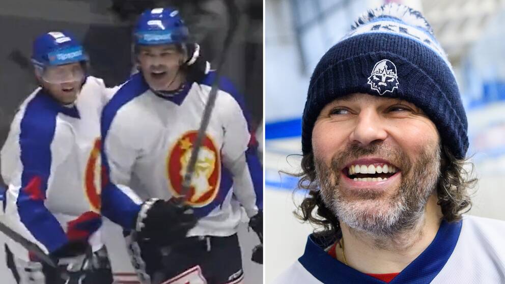 50-årige Jaromir Jagr gjorde i går sitt första mål för säsongen