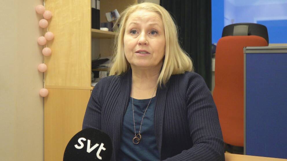 På bilden sser du Mari Carlsten, rektor vid Lapplands Lärcentra.