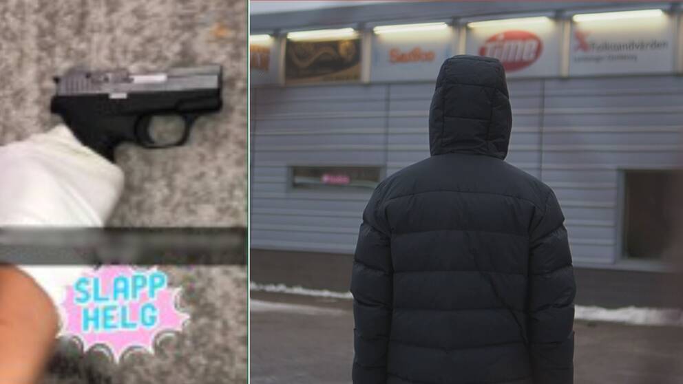 Bilden till vänster är hämtad från ett förundersökningsprotokoll av en gängkriminell man. Bilden till höger är en arrangerad bild som ska illustrera Mohammed.