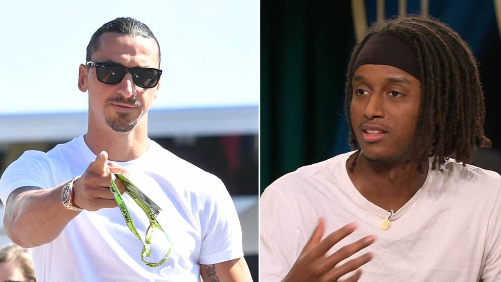 Zlatan Ibrahimovic och Mikael Ymer.