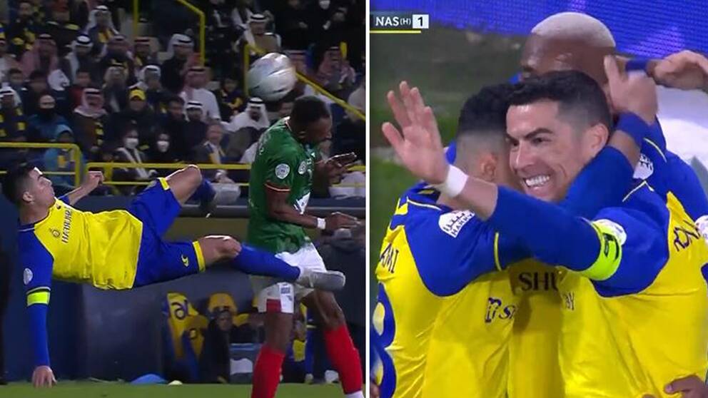 Här gör Ronaldo debut i saudiska ligan – försökte med konstspark