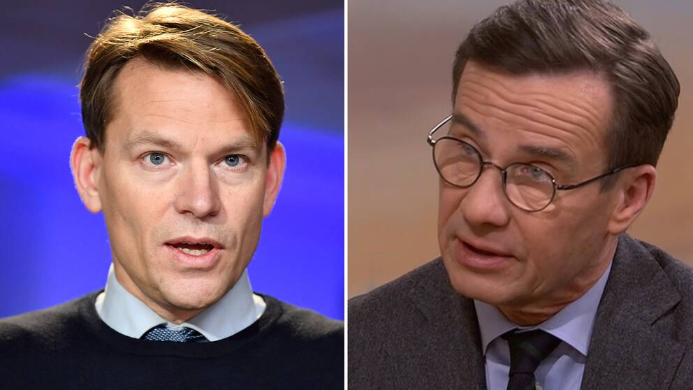 Statssekreterare PM Nilsson samt statsminister Ulf Kristersson