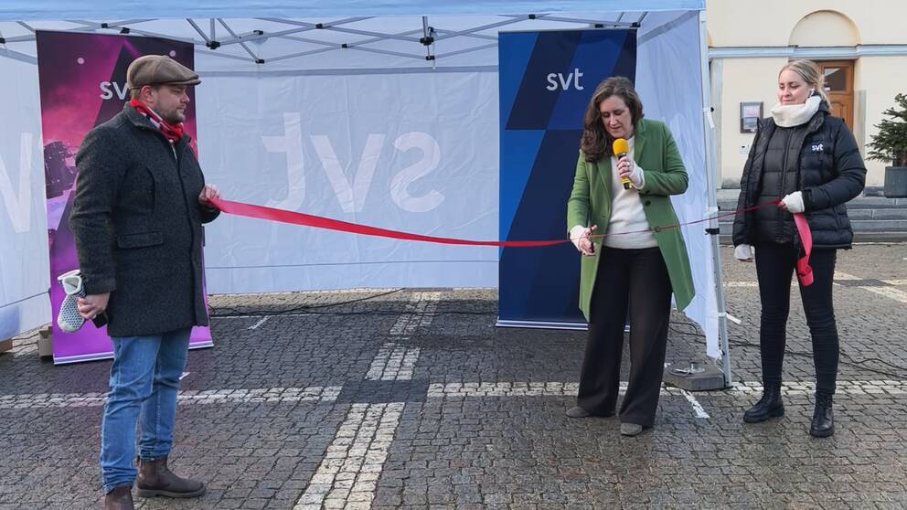 Hanna Stjärne inviger redaktionen i Västervik