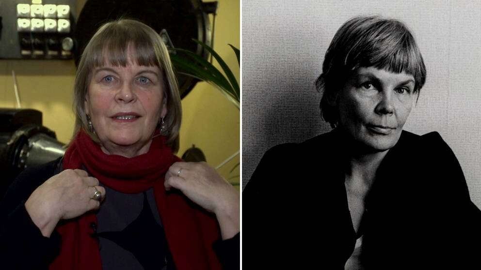 Vasemmalla dokumentin tekijä Leena Kilpeläinen ja oikealla tekstiilitaiteilija ja suunnittelija Maija Isola vuonna 1971.