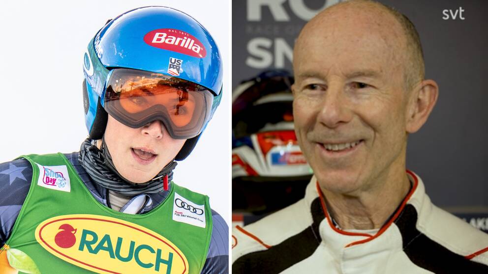Mikaela Shiffrin och Ingemar Stenmark.