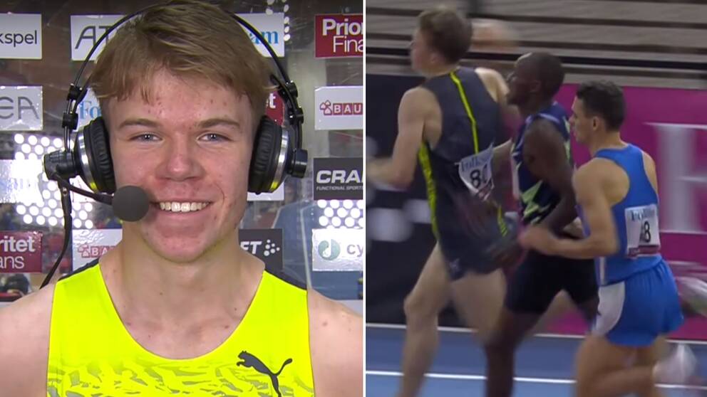 Jonathan Grahn kom trea på 1500 meter