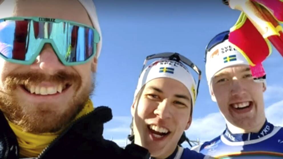 Emil Danielsson och George Ersson på pallen i U23-VM