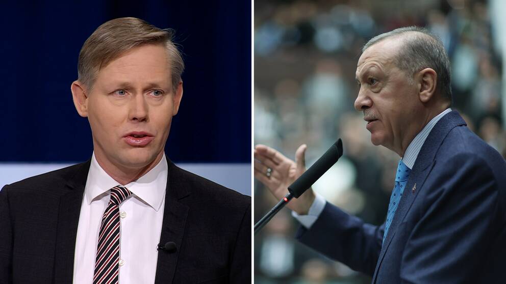 Magnus Christiansson och Recep Tayyip Erdogan.
