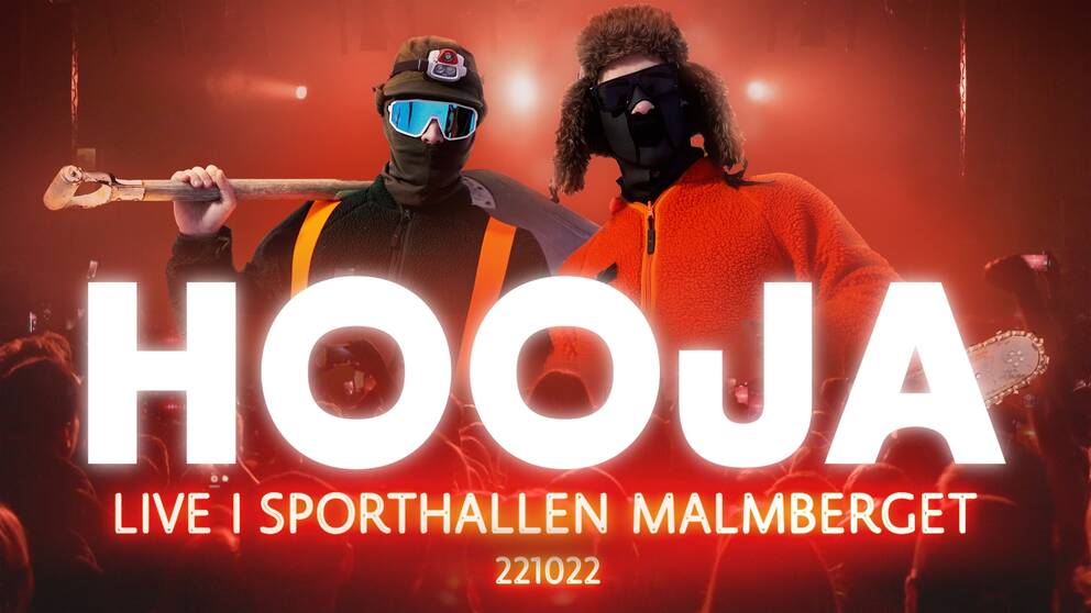 Hooja och DJ Mårdhund gör sin första konsert på hemmaplan i Malmberget hösten 2022.