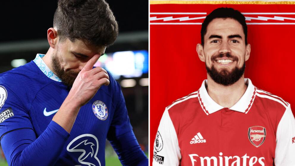 Jorginho lämnar Chelsea för Arsenal.