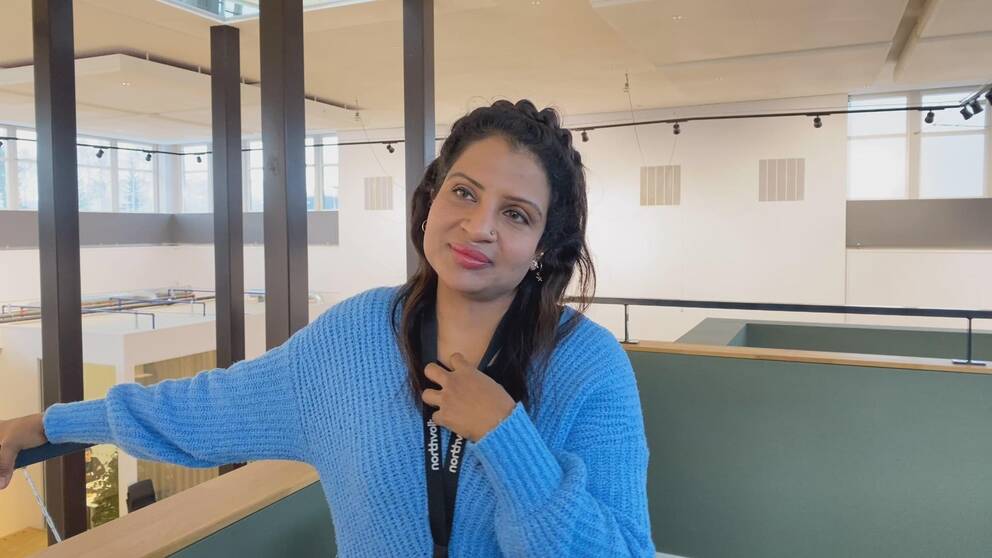 Sajini Iyer från Indien på Northvolt i Västerås