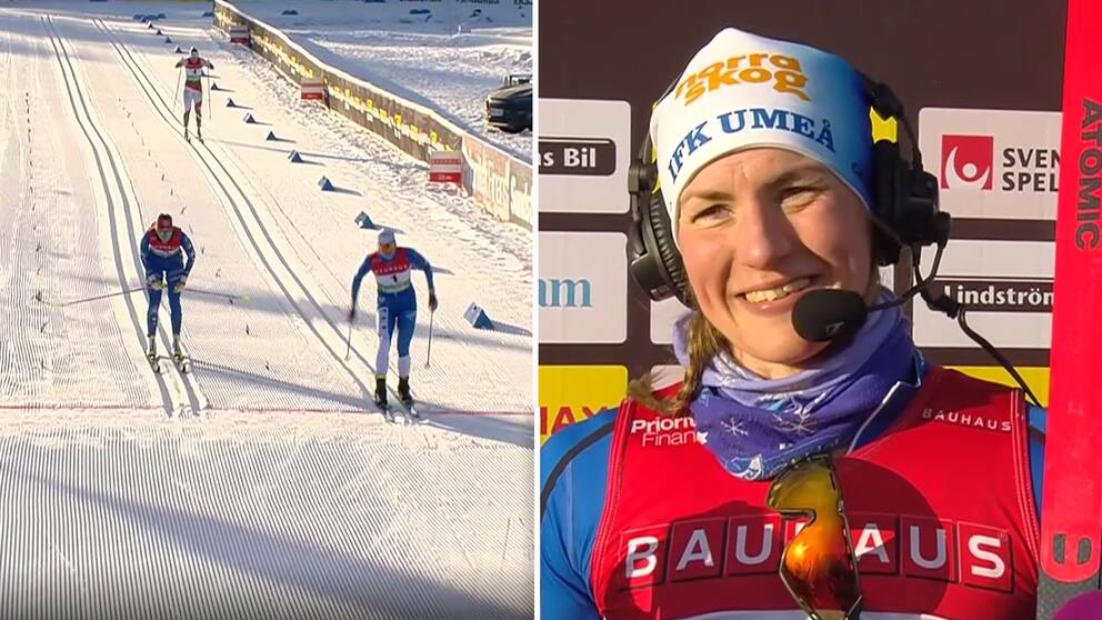 Linn Sömskar vann SM-guldet i Skövde efter spurt mot Anna Dyvik.