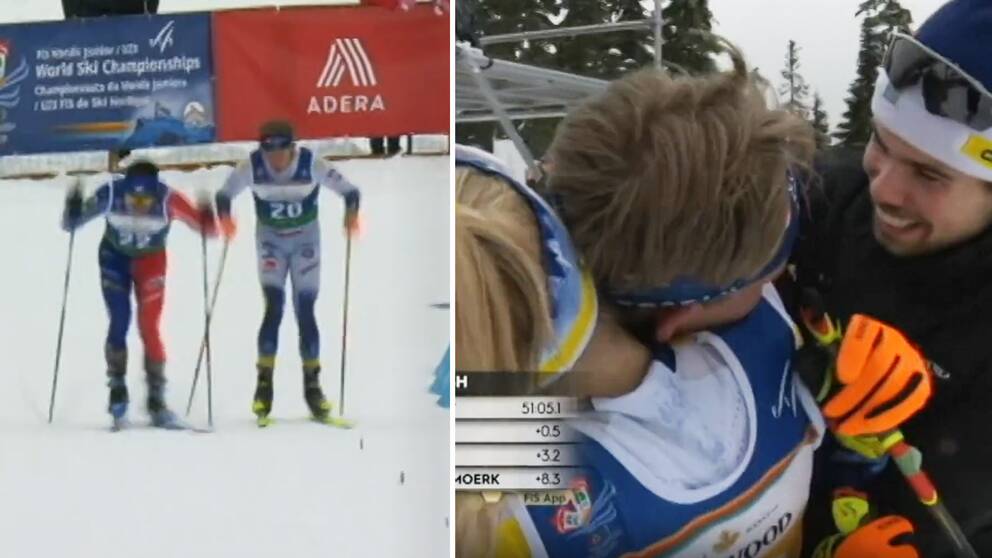 Det svenska U23-laget med Truls Gisselman, Moa Hansson, Gustav Kvarnbrink och Louise Lindström tog silver.