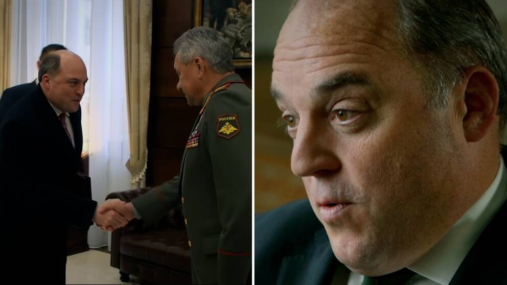 Storbritanniens försvarsminister berättar om sitt möte med Ryssland innan invasionen av Ukraina 2022.