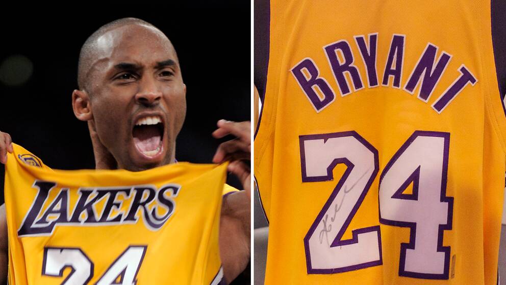 Kobe Bryants tröja från 2008 såld för 60 miljoner kronor.