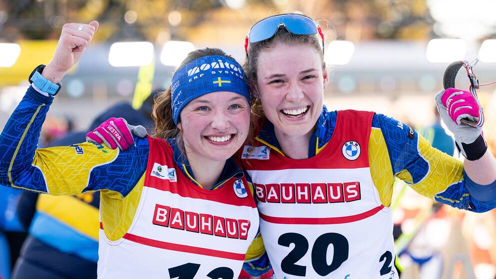 Hanna Öberg vann guldet i distansen före Linn Persson.