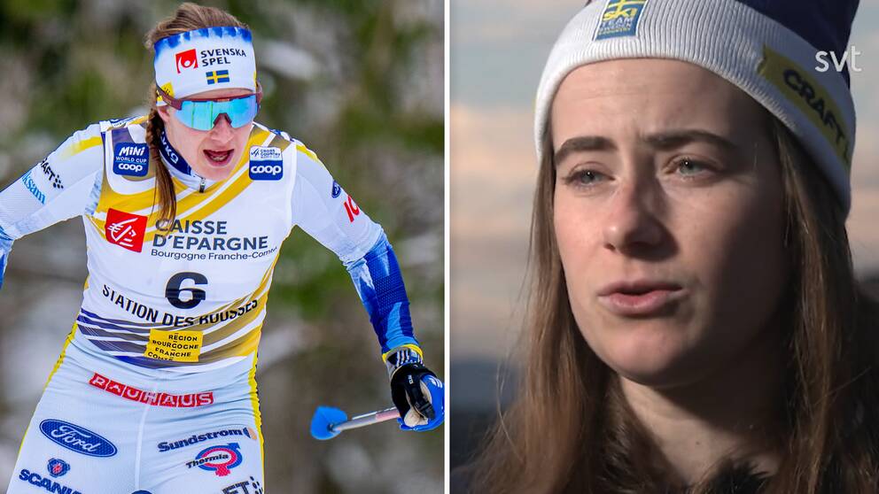 Ebba Andersson är ett av de svenska medaljhoppen inför lördagens skiathlon.