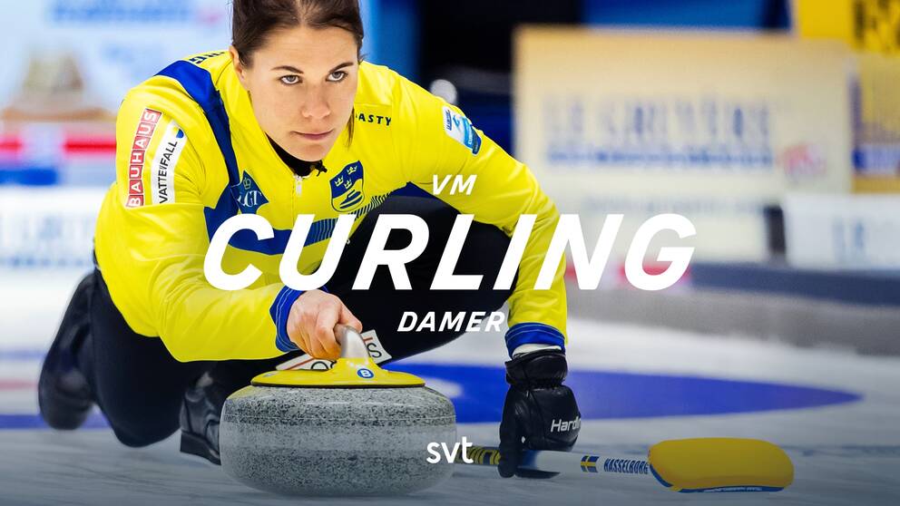 Från damernas curling-VM i Sandviken.